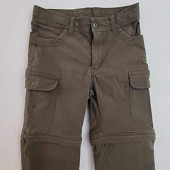 Boy Scouts of America Pants Youth Size 10 Green Uniform Switchback Zip Off Cargo - Picture 2 of 8